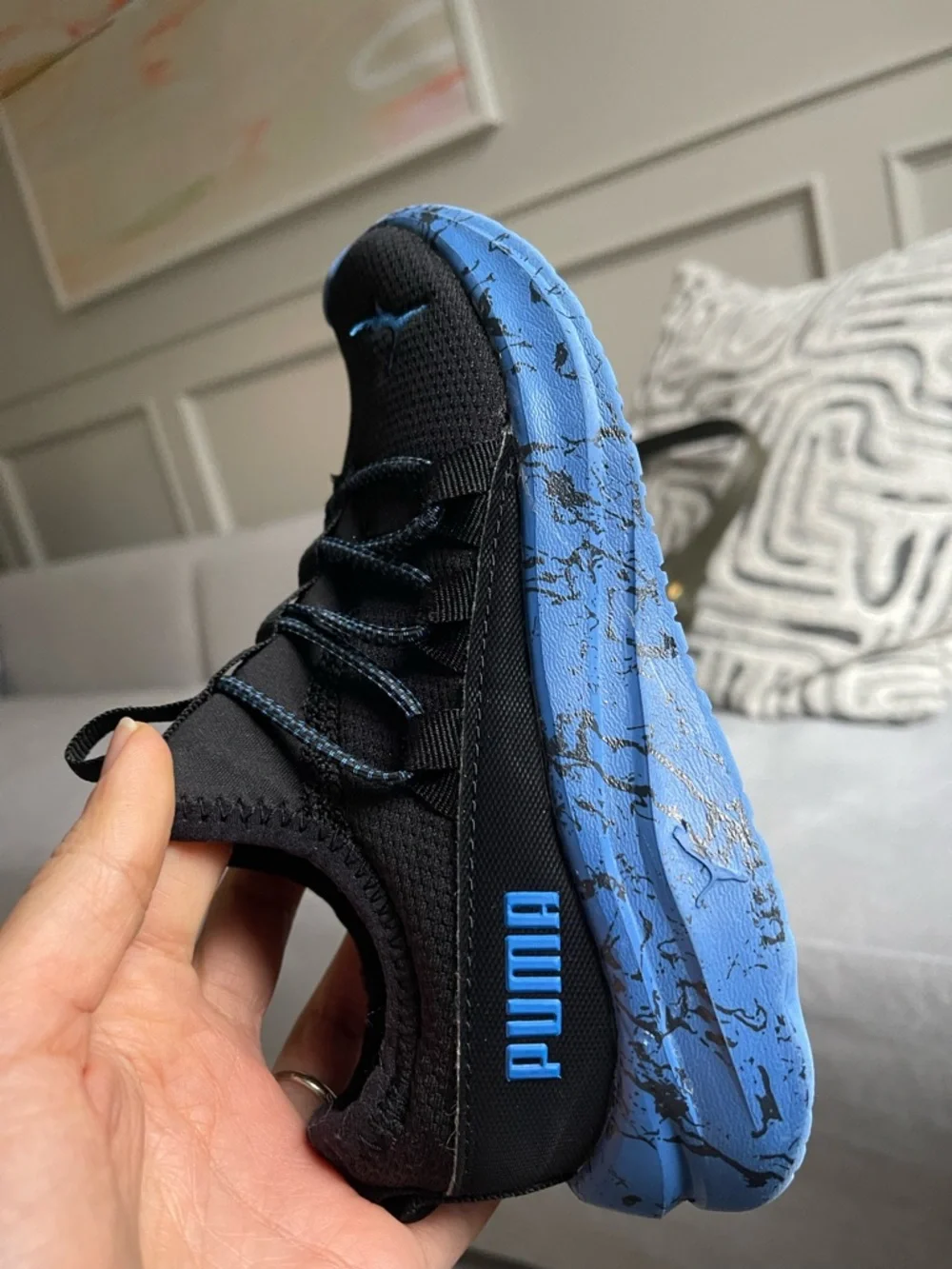 Kids' One4all 2.0 Sneaker Slip-On Shoes Black-Blue 1.5C US - Picture 7 of 16